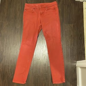 LOFT SIZE 4P MODERN SKINNY RUST ORANGE.